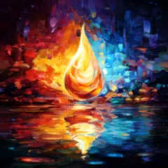 Portraying a Aquarius tarot with the water zodiac symbol