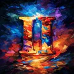 Portraying a Gemini tarot reading with the twin zodiac symbol