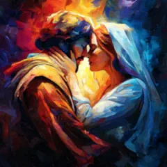 Portraying a question tarot reading with tarot cards and floating question marks