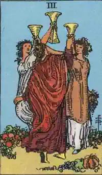 Three of Cups Tarot Card