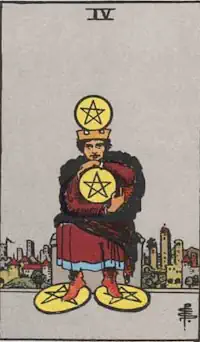 Four of Coins Tarot Card