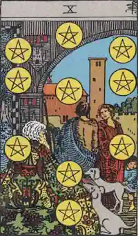 Ten of Coins Tarot Card