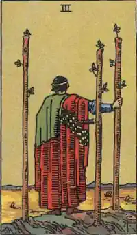 Three of Wands Tarot Card