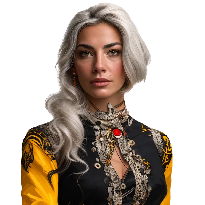 Colorful image of Madame Tarot